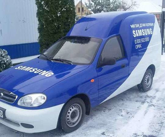Брендирование машины ланос